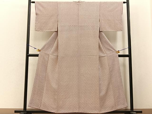 平和屋着物■上質な小紋　花青海波　正絹　逸品　未使用　BAAX6615hj