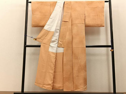 平和屋着物■上質な小紋　草葉地紋　暈し染め　正絹　逸品　BAAX6623hj