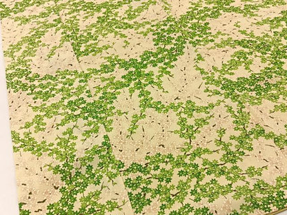 平和屋着物■上質な小紋　梅楓文　正絹　逸品　BAAX6626hj