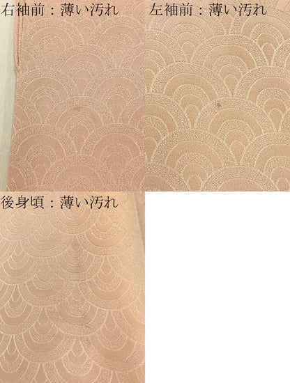 平和屋着物■上質な小紋　青海波地紋　暈し染め　正絹　逸品　BAAX6629hj