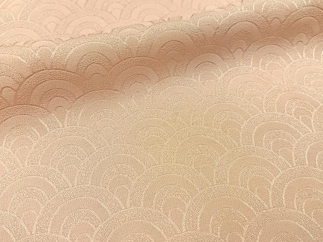 平和屋着物■上質な小紋　青海波地紋　暈し染め　正絹　逸品　BAAX6629hj