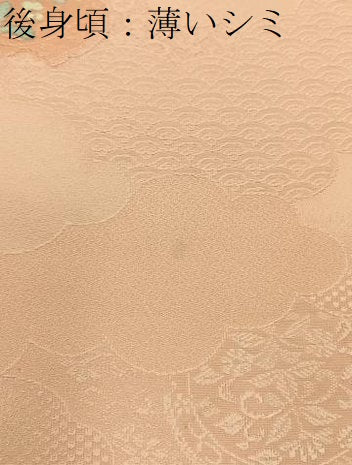 平和屋着物●上質な小紋　地紋起こし　雲重ね花絵皿文　正絹　逸品　BAAX6639hj