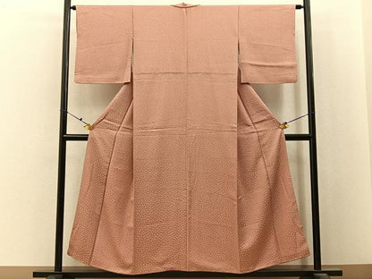 平和屋着物■上質な小紋　あられ文　正絹　逸品　BAAX6640hj