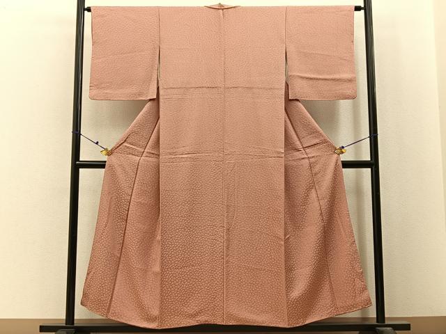 平和屋着物■上質な小紋　あられ文　正絹　逸品　BAAX6640hj