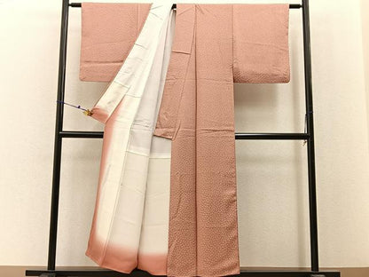 平和屋着物■上質な小紋　あられ文　正絹　逸品　BAAX6640hj