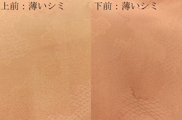 平和屋着物■上質な色無地　道長吉祥地紋　深支子色　正絹　逸品　未使用　BAAX6642hj
