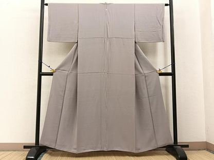 平和屋着物■上質な色無地　霞色　正絹　逸品　BAAX6647hj