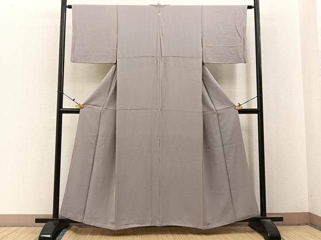 平和屋着物■上質な色無地　霞色　正絹　逸品　BAAX6647hj
