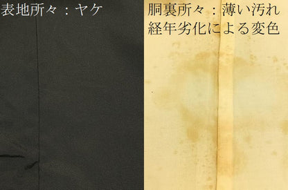 平和屋着物■豪華黒留袖　刺繍　尾長鶏　暈し染め　金彩　正絹　逸品　BAAX6648hj