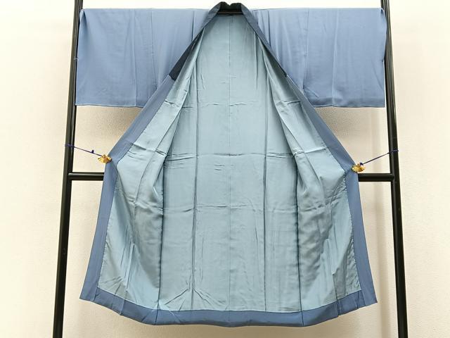 平和屋着物■男性　長襦袢　袷　手描き　御所解文　暈し染め　正絹　逸品　BAAX6650hj