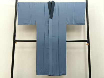 平和屋着物■男性　長襦袢　袷　手描き　御所解文　暈し染め　正絹　逸品　BAAX6650hj