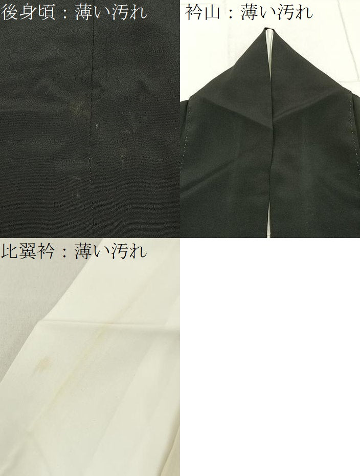 平和屋着物■豪華黒留袖　駒刺繍　束ね熨斗文箱花鳥文　金彩　正絹　逸品　BAAX6651hj