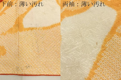 平和屋着物■豪華振袖　駒刺繍　絞り　檜扇菊文　正絹　逸品　BAAX6658hj