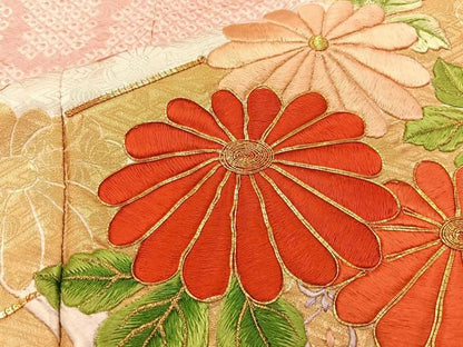 平和屋着物■豪華振袖　駒刺繍　絞り　花筏　金彩　正絹　逸品　BAAX6660hj