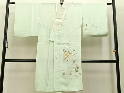 平和屋着物■長襦袢　無双仕立て　絵馬に虎　金彩　正絹　逸品　BAAX6664hj