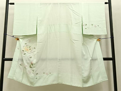 平和屋着物■長襦袢　無双仕立て　絵馬に虎　金彩　正絹　逸品　BAAX6664hj