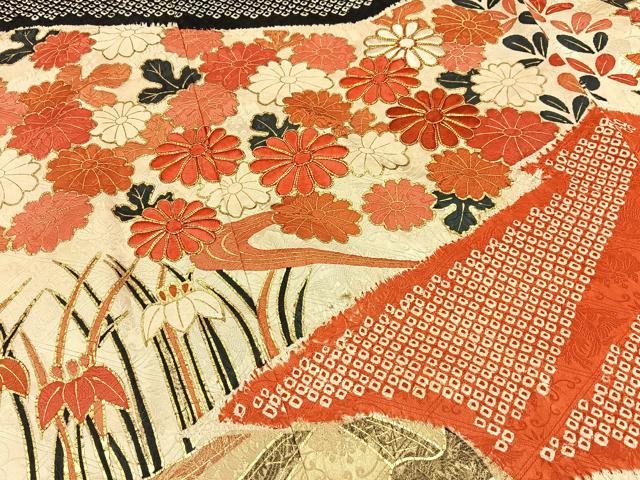 平和屋着物■豪華振袖　駒刺繍　絞り　松竹梅　流水花文　金彩　正絹　逸品　BAAX6668hj
