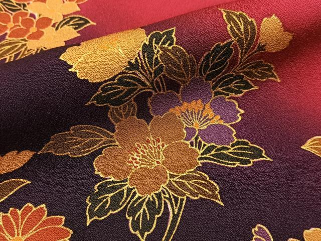 平和屋着物■豪華振袖　花車文　暈し染め　金彩　鈴乃屋扱い　正絹　逸品　BAAX6669hj