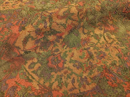 平和屋着物■上質な小紋　更紗草花文　正絹　逸品　BAAX6684hj