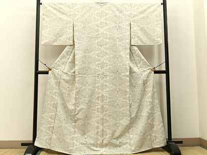 平和屋着物■上質な紬　吉祥文　正絹　逸品　BAAX6695hj