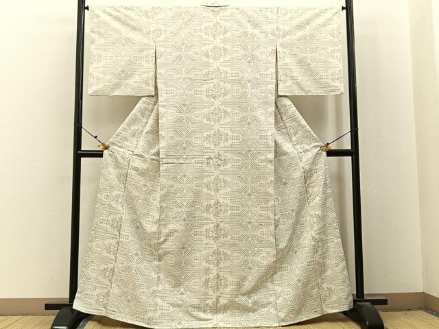 平和屋着物■上質な紬　吉祥文　正絹　逸品　BAAX6695hj