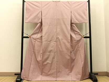 平和屋着物■本場縞大島紬　色無地　虹色　正絹　逸品　BAAX6698hj