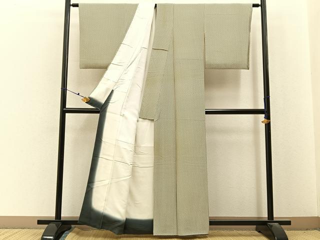 平和屋着物■江戸小紋　松皮菱　正絹　逸品　BAAX6699hj