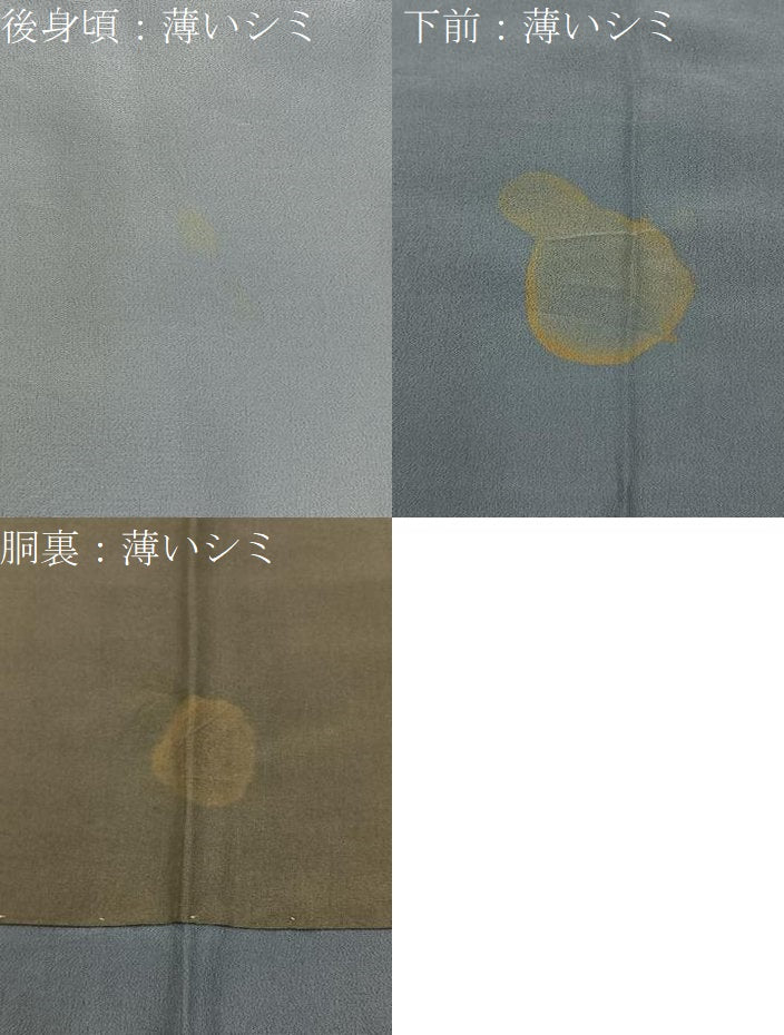 平和屋着物■男性　長襦袢　袷　絞り　冊子風景文　暈し染め　金彩　正絹　逸品　BAAX6705hj