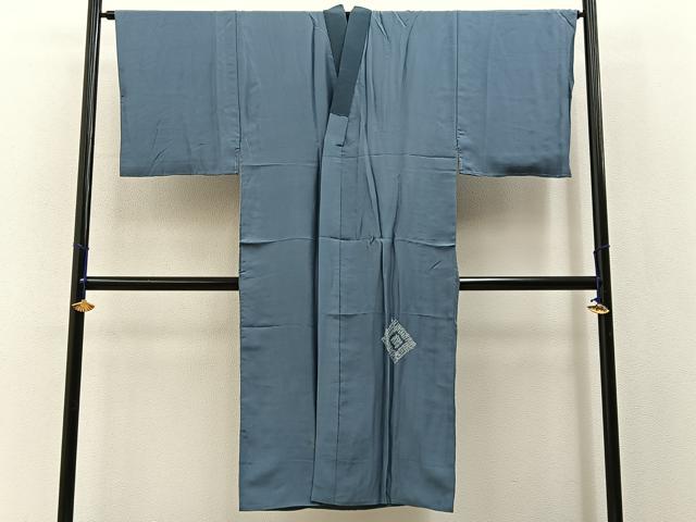 平和屋着物■男性　長襦袢　袷　絞り　冊子風景文　暈し染め　金彩　正絹　逸品　BAAX6705hj