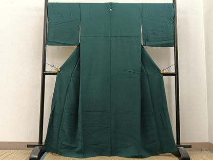 平和屋着物■上質な色無地　天鵞絨色　正絹　逸品　BAAX6708hj