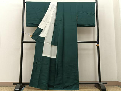 平和屋着物■上質な色無地　天鵞絨色　正絹　逸品　BAAX6708hj