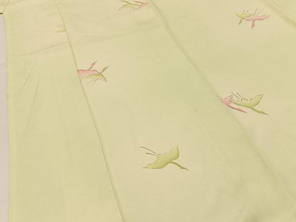 平和屋着物■上質な小紋　飛鶴文　暈し染め　正絹　逸品　BAAX6712hj