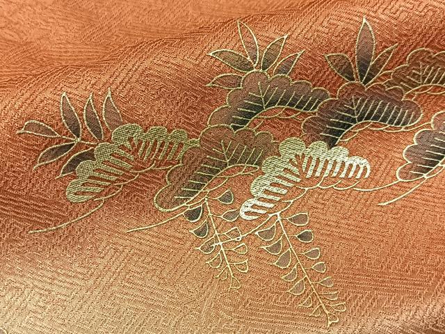 平和屋着物■訪問着　松　暈し染め　金銀彩　仮絵羽　逸品　未使用　BAAX6713hj