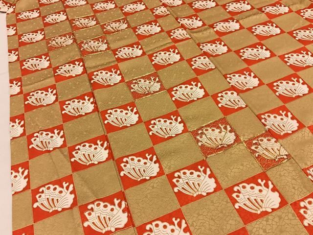 平和屋着物■上質な小紋　駒刺繍　蝶　金彩　正絹　逸品　BAAX6714hj