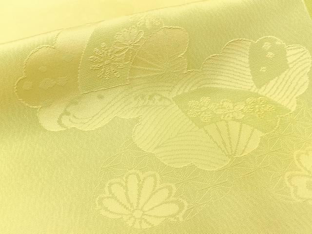 平和屋着物■上質な小紋　雲取扇面花地紋　暈し染め　正絹　逸品　未使用　BAAX6718hj