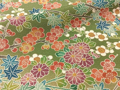 平和屋着物■上質な小紋　枝花文　暈し染め　正絹　逸品　BAAX6725hj