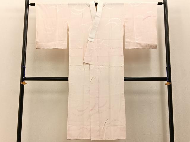 平和屋着物■長襦袢　無双仕立て　雪芝地紋　正絹　逸品　未使用　BAAX6739hj