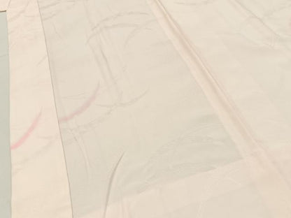 平和屋着物■長襦袢　無双仕立て　雪芝地紋　正絹　逸品　未使用　BAAX6739hj