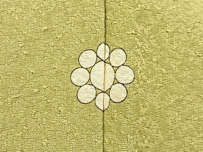 平和屋着物●本草木染作家　瑞寶　色無地　紋意匠　蒸栗色　正絹　逸品　BAAX6742hj