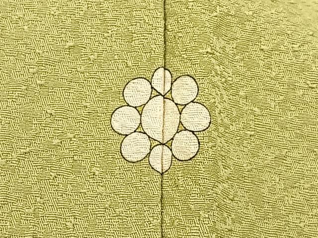 平和屋着物●本草木染作家　瑞寶　色無地　紋意匠　蒸栗色　正絹　逸品　BAAX6742hj