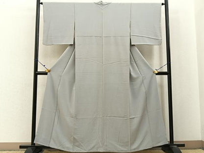 平和屋着物■上質な色無地　素色　正絹　逸品　BAAX6758hj