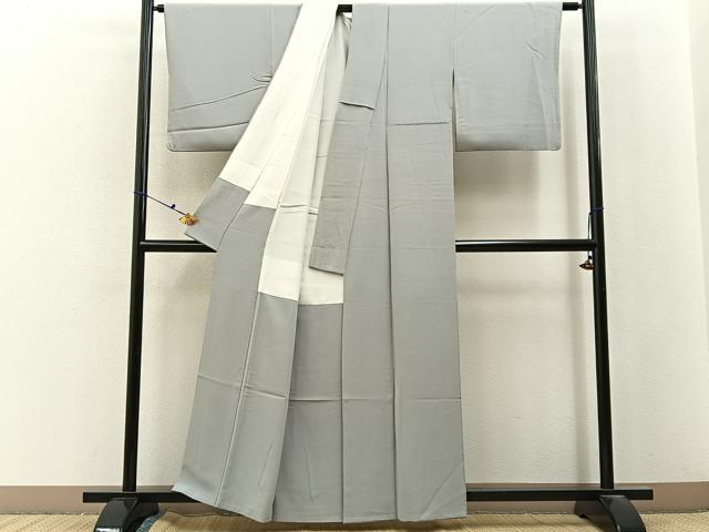 平和屋着物■上質な色無地　素色　正絹　逸品　BAAX6758hj