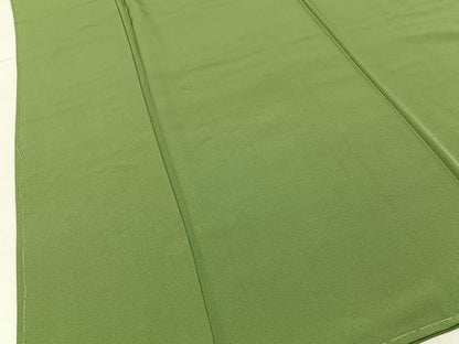 平和屋着物■上質な色無地　柳茶色　正絹　逸品　未使用　BAAX6761hj