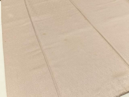 平和屋着物■上質な色無地　草花地紋　薄卵色　正絹　逸品　BAAX6764hj