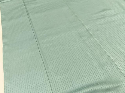 平和屋着物●上質な色無地　文字地紋　白藍色　正絹　逸品　BAAX6779hj