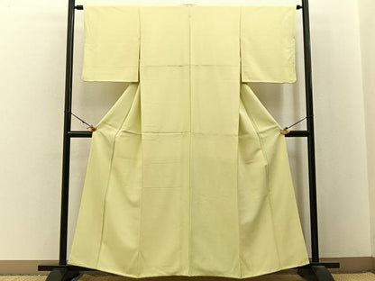平和屋着物■上質な色無地　砥粉色　正絹　逸品　BAAX6781hj