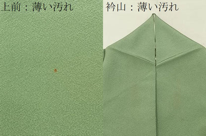 平和屋着物■上質な色無地　彩の蔵　柳茶色　反端付き　正絹　逸品　BAAX6783hj