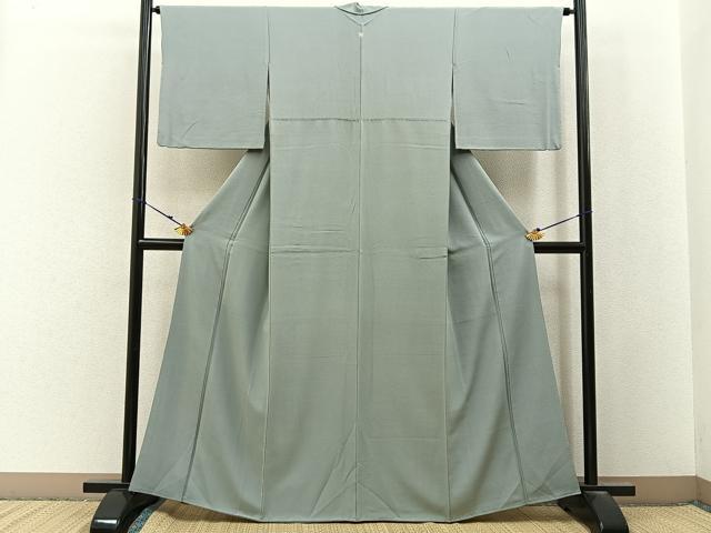 平和屋着物●上質な色無地　蕎麦切色　正絹　逸品　BAAX6786hj