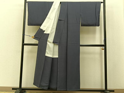 平和屋着物■上質な色無地　藤煤竹色　正絹　逸品　未使用　BAAX6789hj
