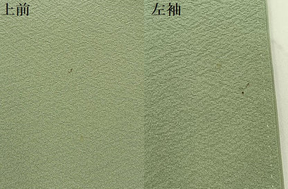 平和屋着物●上質な色無地　作家物　幻の染　岩石染　柳茶色　正絹　逸品　BAAX6792hj
